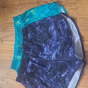 Pair of 2 girls athletic shorts